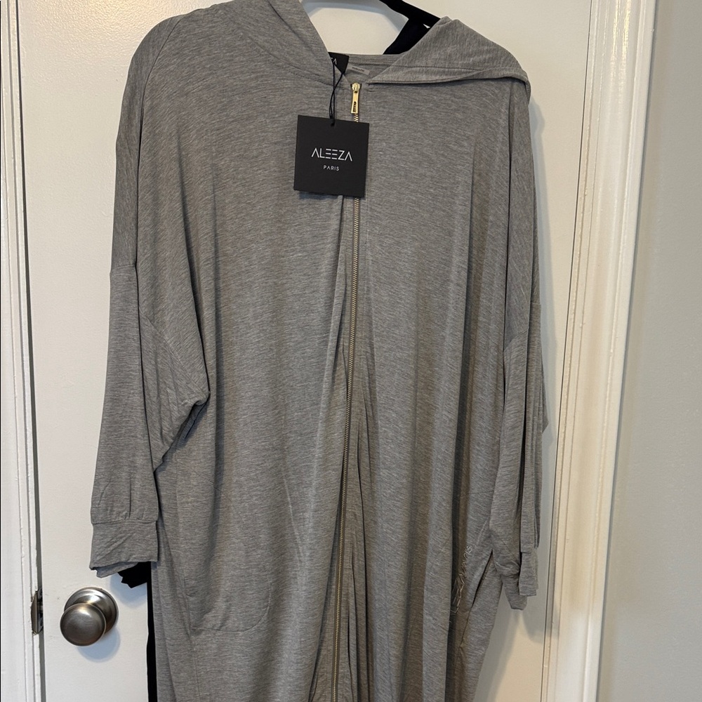 Aleeza Paris Gray Long Sleeve Dress